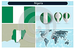 political infographics made from maps and flags