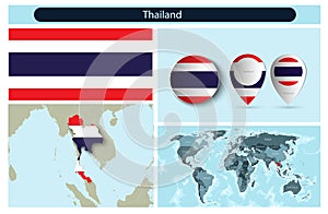 political infographics made from maps and flags