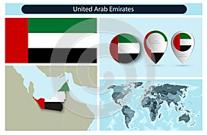 political infographics made from maps and flags