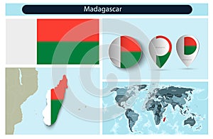 political infographics made from maps and flags