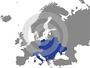 Political Map of Central European Initiative CEI