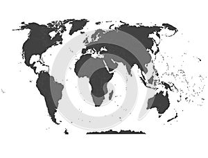 Political map of the world. High Detail World map. All elements are separated in layers clearly labeled. Vector abstract.