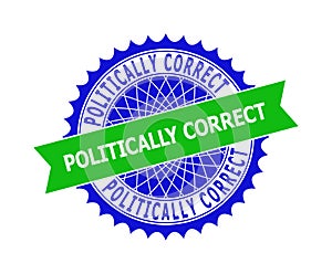 POLITICALLY CORRECT Bicolor Clean Rosette Template for Stamp Seals