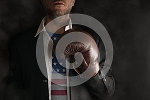 Politician with US Shirt is ready to fight