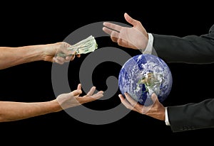 Politicians and big business selling the world