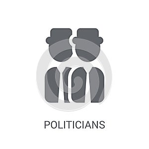 Politicians icon. Trendy Politicians logo concept on white background from Political collection