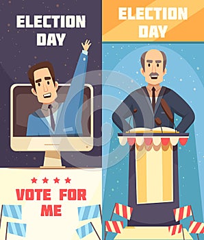 Politics Election Campaigning Vertical Banners