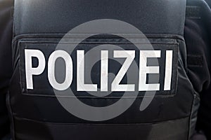 POLIZEI means POLICE in German Language photo