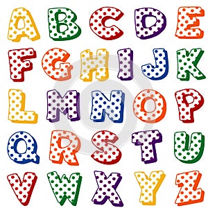 Polka Dot Alphabet