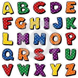 Polka Dot Alphabet