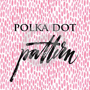 Polka dot color pencil pattern