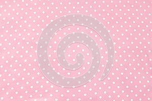 Polka dot fabric background and texture