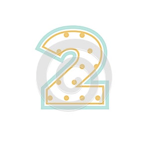 Polka dot letter or a number EPS vector file