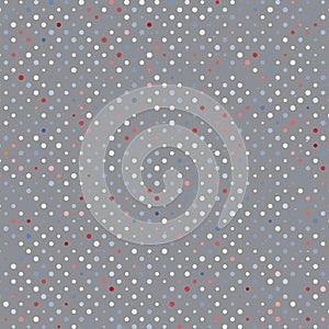 Polka Dot Old Scratch Pattern. Retro Styled Vector