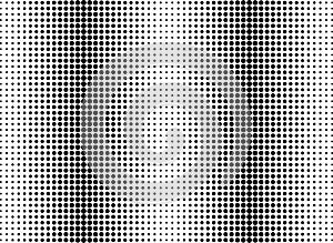 Small And Big Black Polka Dots Vector White Background, Seamless Background.