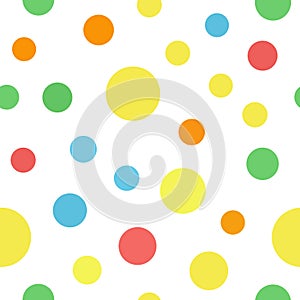 Polka dot pattern. Seamless vector background