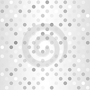Polka dot pattern. Seamless vector gradient dot background