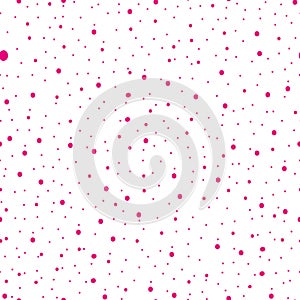 Polka Dot Pattern, Seamless Vector on white Background