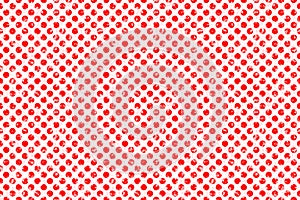 Polka Dot Red and Pink Blotchy Pattern