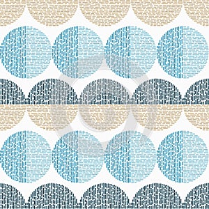 Polka dot seamless pattern. Brushwork. The colorful balls. Scribble texture.