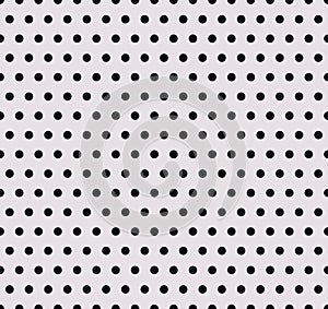 Polka dot seamless pattern. Vector abstract background with circle shapes, black and white color