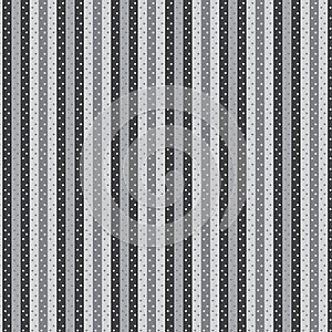 Polka dot on silver shade striped pattern background