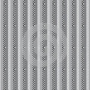 Polka dot on silver shade striped with vertical chevron line pat