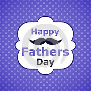 Polka Dots fathers day wiskers card photo