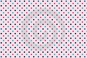 Polka dots seamless pattern background. Illustration design