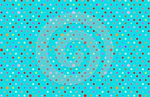 Polka dots seamless pattern on the blue background . Illustrations design