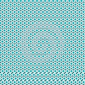 Polka dots seamless pattern, fashion background, turquoise and white color
