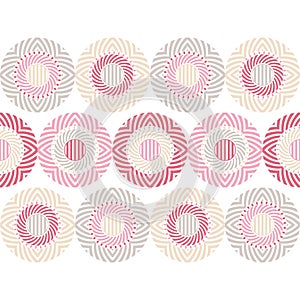 Polka dots seamless patternPolka dots seamless pattern. Mosaic of ethnic figures. Patterned texture. Geometric background.