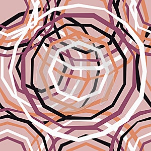 Polka dots seamless patternPolka dots seamless pattern. Mosaic of ethnic figures. Patterned texture. Geometric background.