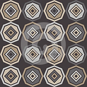 Polka dots seamless patternPolka dots seamless pattern. Mosaic of ethnic figures. Patterned texture. Geometric background.