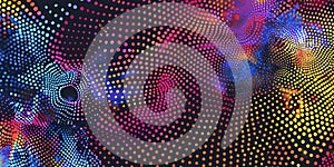 Polka Perfection: Abstract Dot Pattern Background, Dotted Elegance: Abstract Background with Dot Pattern - Ai Generated