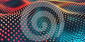 Polka Perfection: Abstract Dot Pattern Background, Dotted Elegance: Abstract Background with Dot Pattern - Ai Generated