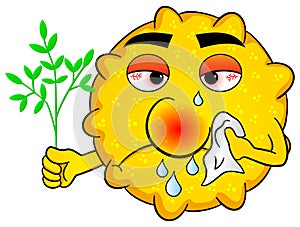 Pollen with hay fever