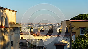 Pollena Trocchia, view of Naples. Pollena Trocchia, Naples (`Napoli`), Campania, Italy, July 2020 photo