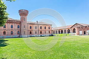 Pollenzo castle, famous residence in Piedmont Italy. photo