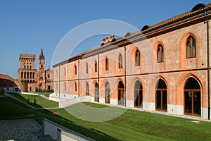 Pollenzo, Piedmont, Italy. The castle of Pollenzo, seat of the University of Gastronomic Sciences photo