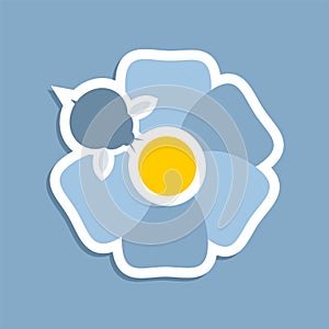 Pollination flower icon