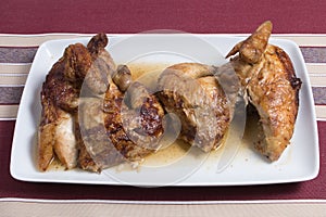 Pollo asado plate photo