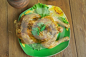 Pollo relleno al horno photo