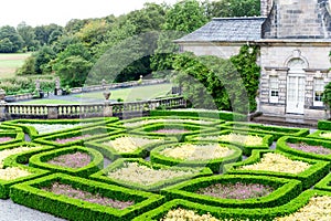 Pollok Country park ornamental formal garden. Glasgow, Scotland, UK. photo