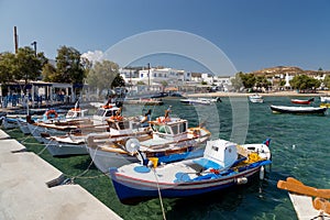 Pollonia village, Milos island, Cyclades, Greece photo