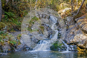 Pollos river cascades in the Andorran Pyrenees photo