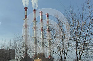 Pollutant emissions in the industry