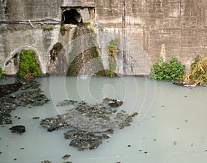 Polluted Drainage Canal