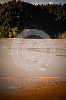 Polluted lake with cyanide in Geamana, Romania