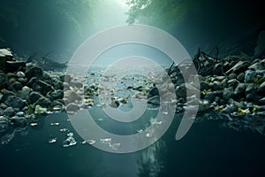 Polluted Sea Environmental Crisis photo